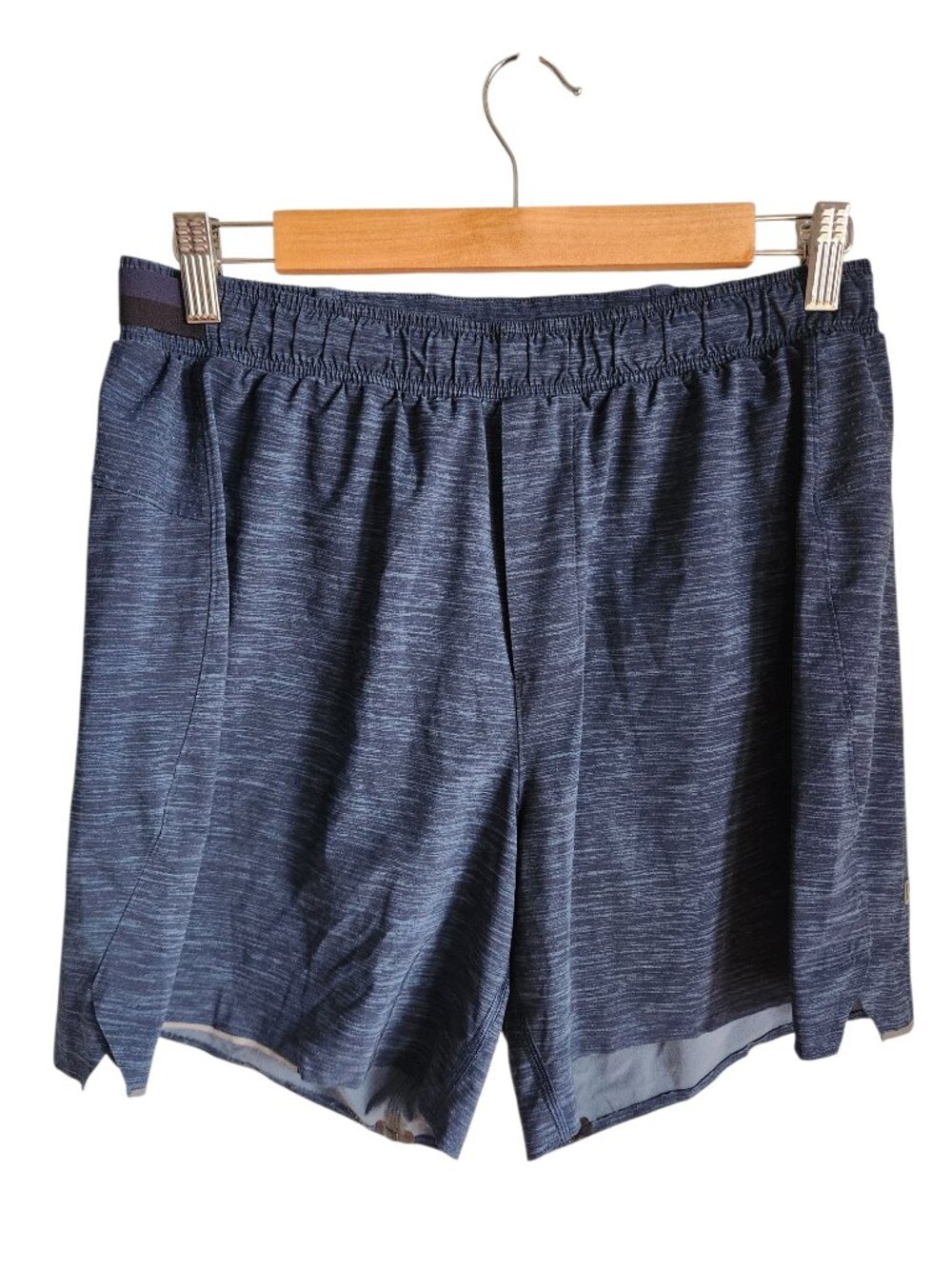 Lululemon Shorts Large Blue Men's Athletic Lined Pockets Running Gym Workout